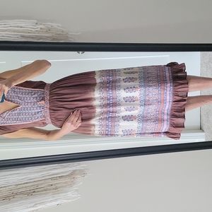 Ulla Johnson Ombre Prairie Summer Sleeveless Bohemian Cotton Dress SZ XS